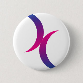 Bisexual moon symbol pinback button