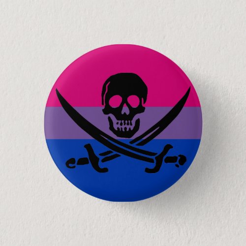Bisexual Pirate Pride Flag Button