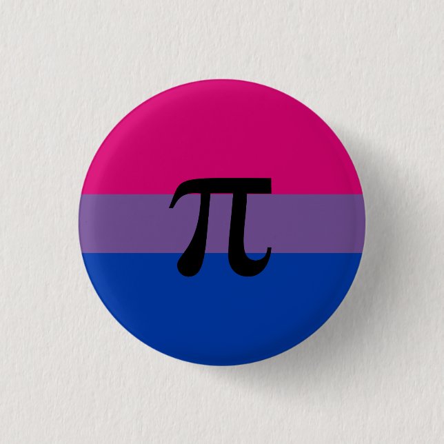 Bisexual Polyamory Pride Flag Button (Front)