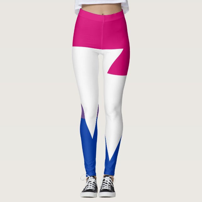 Bisexual Pride and Symbol Flag - Leggings (Front)