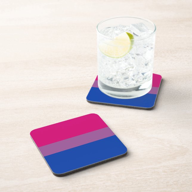 Bisexual Pride! Beverage Coaster (Right Side)