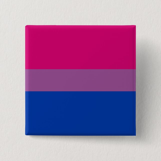 Bisexual Pride (Bi Flag) Button (Front)