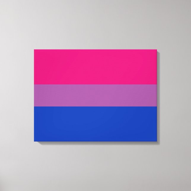 Bisexual Pride (Bi Flag) Canvas Print (Front)