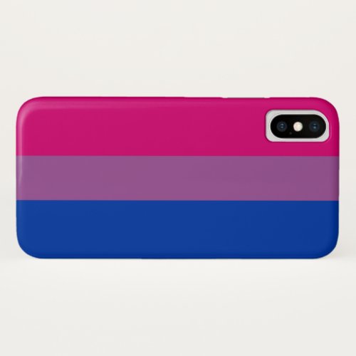Bisexual Pride Bi Flag iPhone X Case