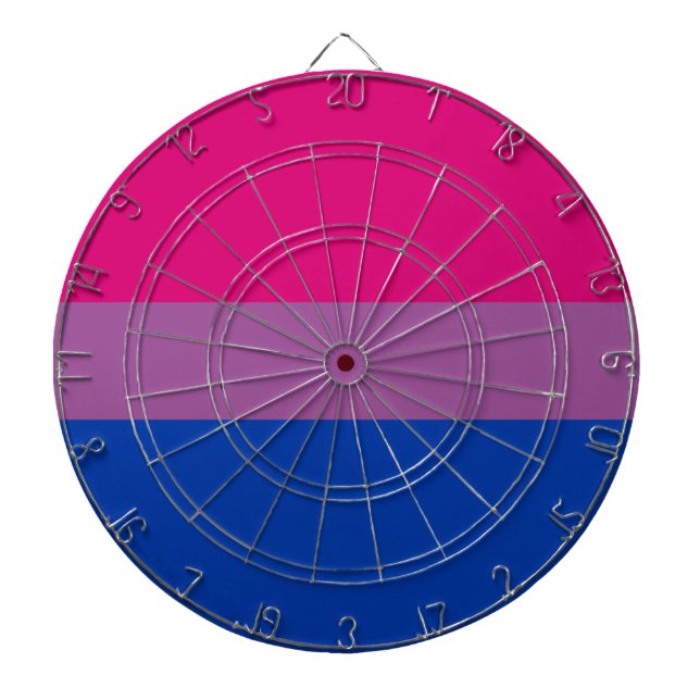 Bisexual Pride (Bi Flag) Dart Board (Front)