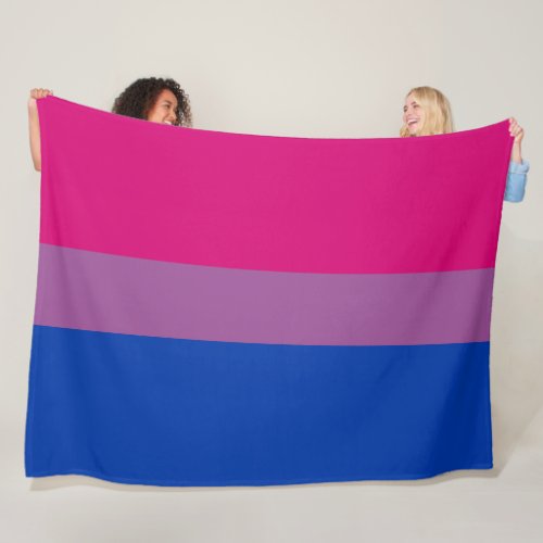 Bisexual Pride Bi Flag Fleece Blanket