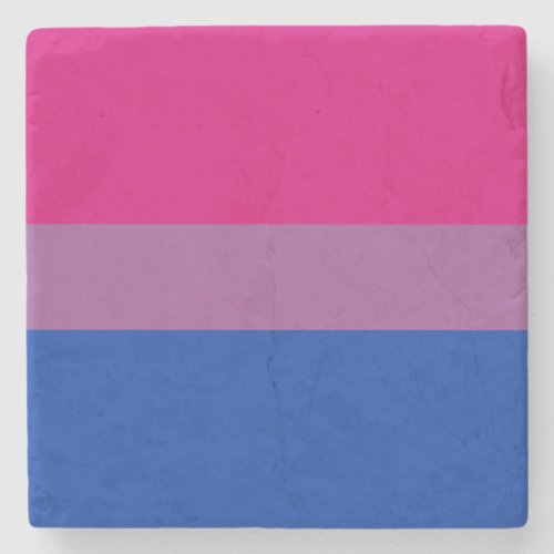Bisexual Pride Bi Flag Stone Coaster