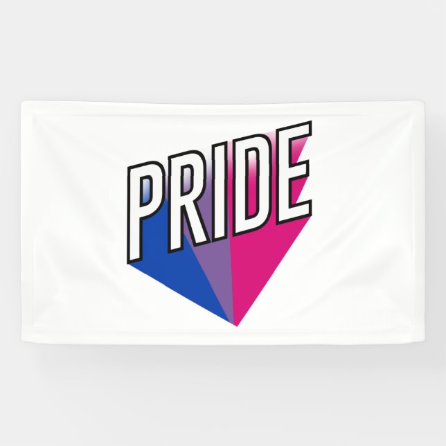 Bisexual Pride Burst Banner (Horizontal)