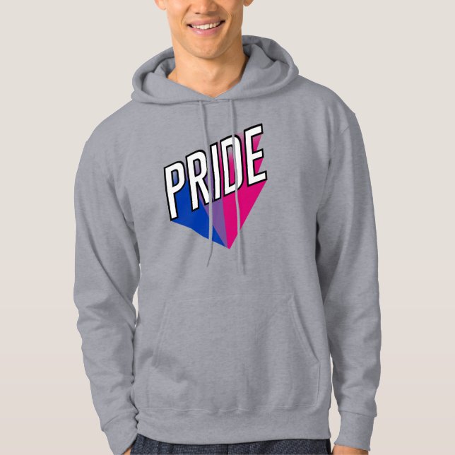 Bisexual Pride Burst Hoodie (Front)