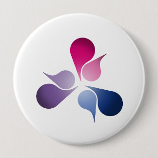 BISEXUAL PRIDE BURST PINBACK BUTTON