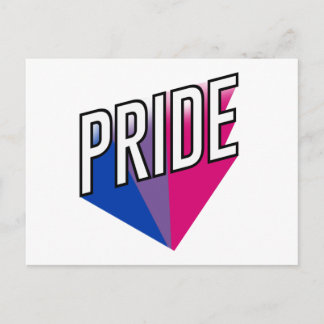 Bisexual Pride Burst Postcard