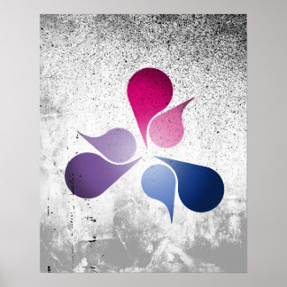 BISEXUAL PRIDE BURST POSTER