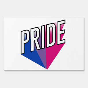 Bisexual Pride Burst Sign