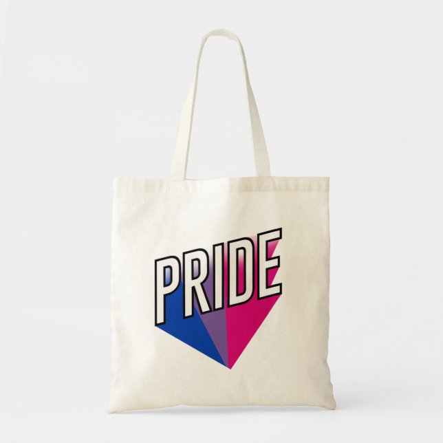 Bisexual Pride Burst Tote Bag (Front)