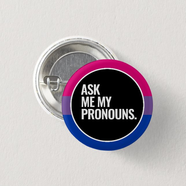 Bisexual Pride Button (Front & Back)