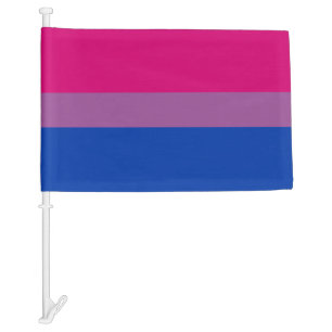 Bisexual Pride Car Flag