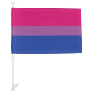 Bisexual Pride Car Flag