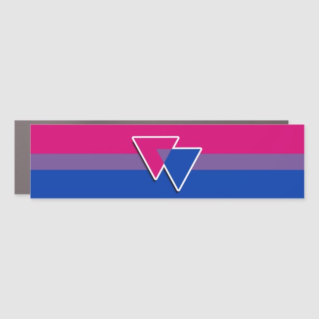 Bisexual Pride Car Magnet (Front)