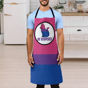 Bisexual Pride Cat - Be Yourself Apron