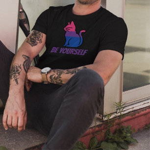 Bisexual Pride Cat - Be Yourself T-Shirt