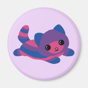 Bisexual Pride Cat Magnet