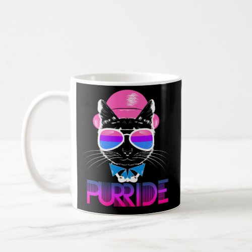 Bisexual Pride Cat Purride Funny Coffee Mug LGBTQ