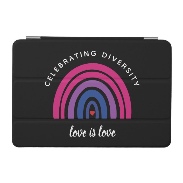Bisexual Pride Celebrating Diversity Love Is Love iPad Mini Cover (Horizontal)
