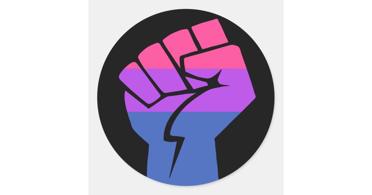 Bisexual Pride Classic Round Sticker Zazzle