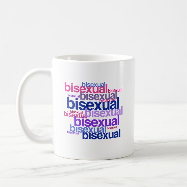 BISEXUAL PRIDE CLUSTER -.png Coffee Mug (Left)