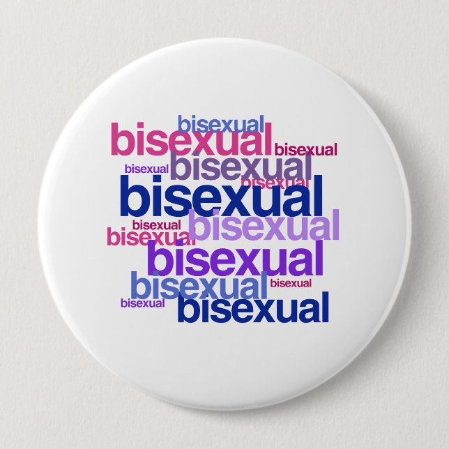 BISEXUAL PRIDE CLUSTER -.png Pinback Button (Front)
