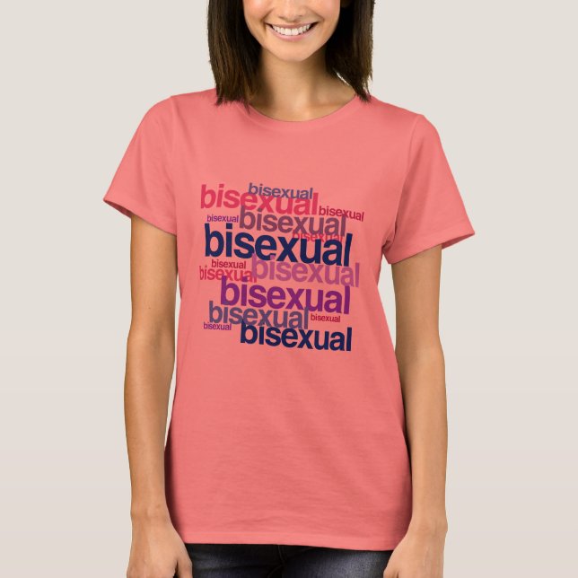 BISEXUAL PRIDE CLUSTER T-Shirt (Front)