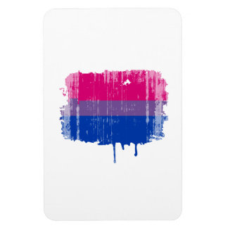 Bisexual Pride Colors distressed Magnet
