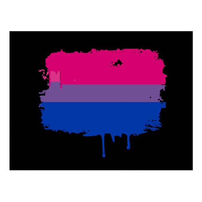 Bisexual Pride Colors Postcards