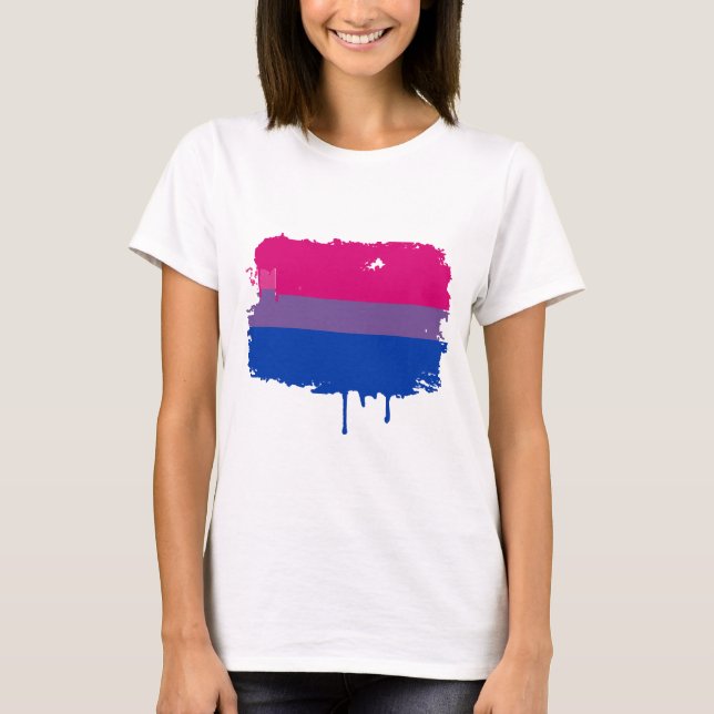 Bisexual Pride Colors T-Shirt (Front)