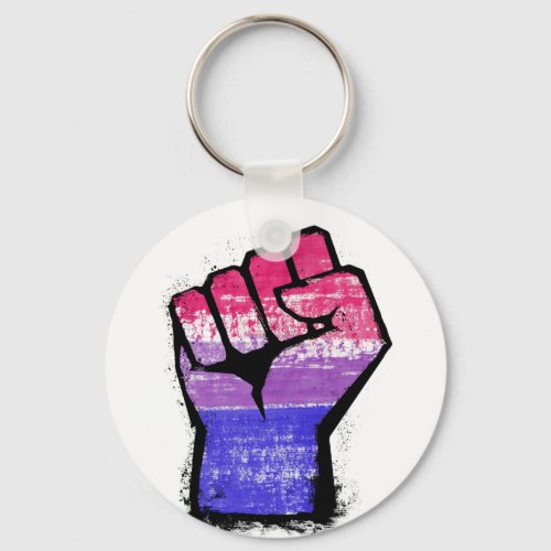 Bisexual Pride Fist Keychain