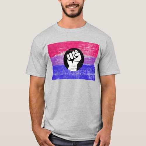 Bisexual Pride Fist Pride T_Shirt