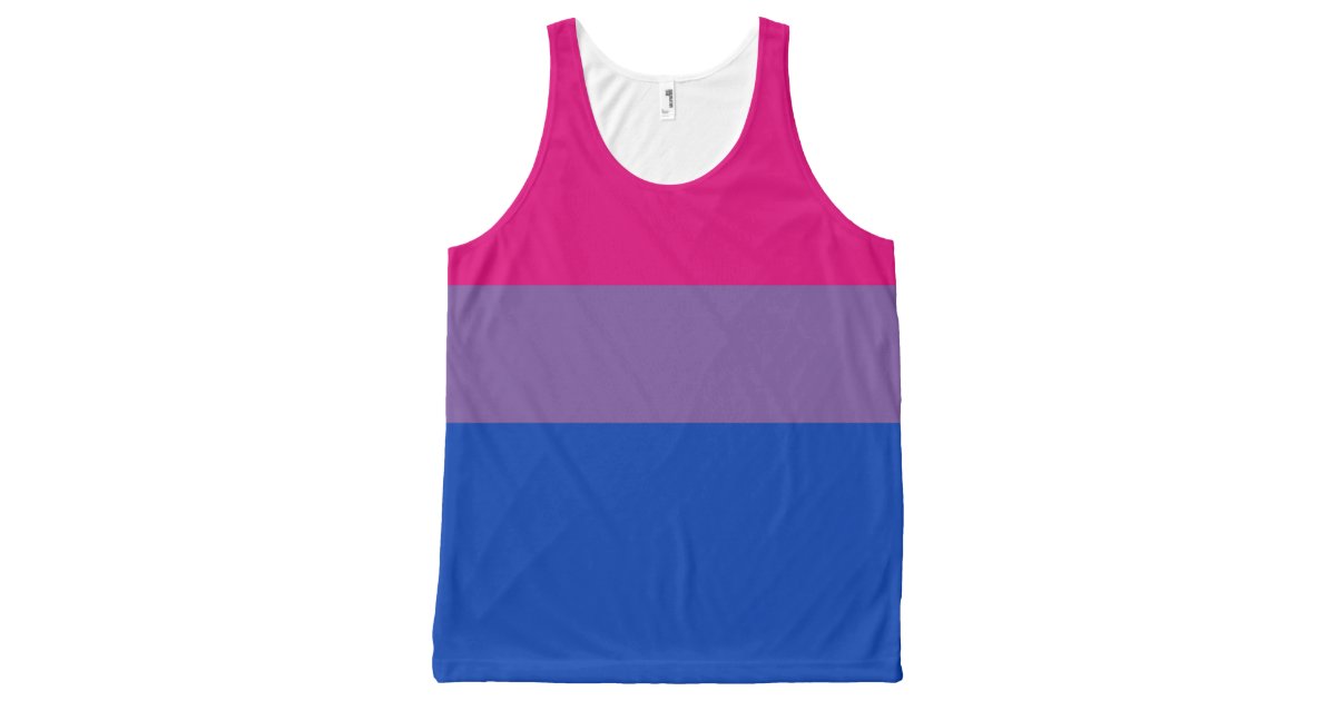 Bisexual Pride Flag All-Over-Print Tank Top | Zazzle