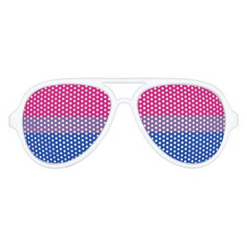 Bisexual Pride Flag Aviator Sunglasses