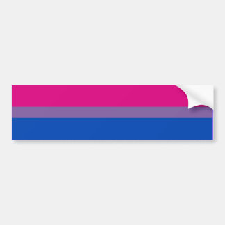 BISEXUAL PRIDE FLAG BAR BUMPER STICKER