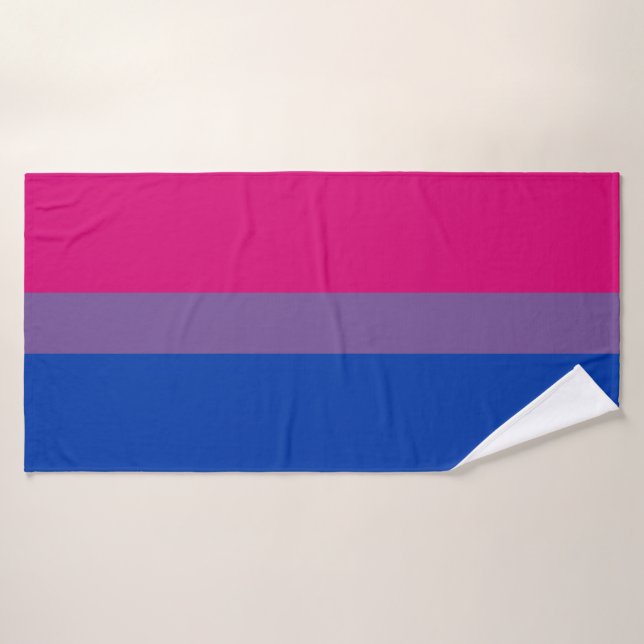 Bisexual Pride Flag Bath Towel (Bath Towel)