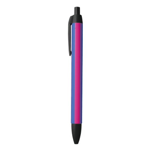 Bisexual Pride Flag Black Ink Pen