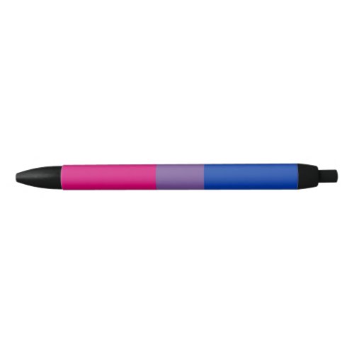 Bisexual Pride Flag Black Ink Pen