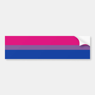 Bisexual Pride Flag Bumper Sticker