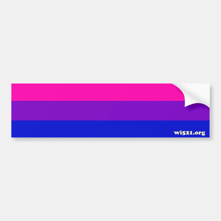 Bisexual Pride Flag Bumper Sticker Zazzle