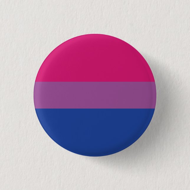 Bisexual Pride Flag Button (Front)