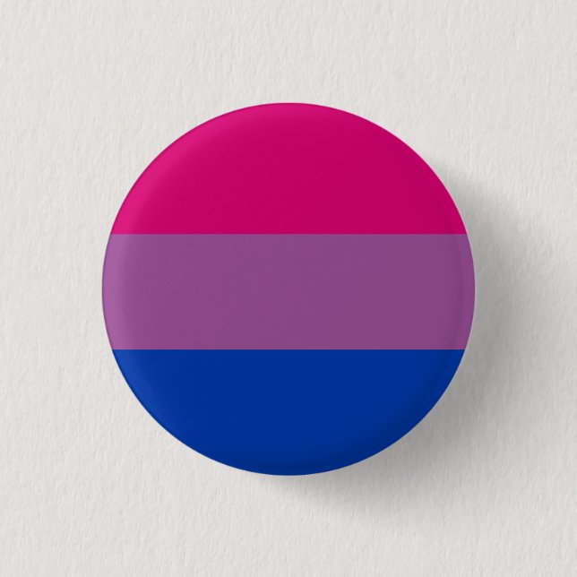 Bisexual Pride Flag Button (Front)