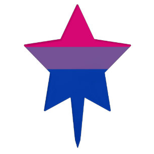 Bisexual Pride Flag Cake Topper