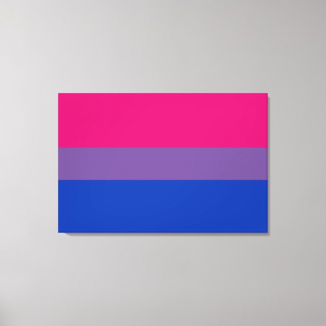 Bisexual Pride Flag Canvas Print (Front)