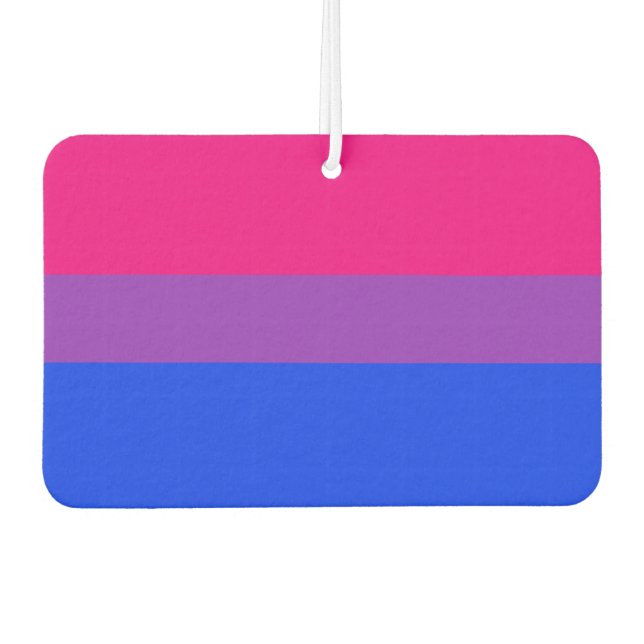 Bisexual Pride Flag Car Air Freshener (Front)