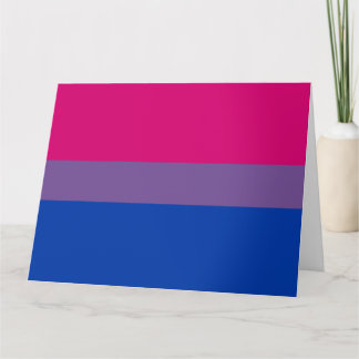 Bisexual Pride Flag Card
